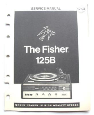FISHER MODEL 125B AM/FM RECEIVER AMP FACTORY SERVICE MANUAL-image