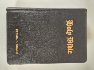 Holy Bible KJV Self-Pronouncing Int'l Series Leather Old & New Testament 1942-image