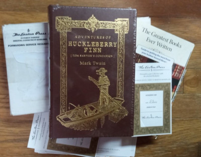 Adventures Of Huckleberry Finn EASTON  PRESS MIB Never Opened-image