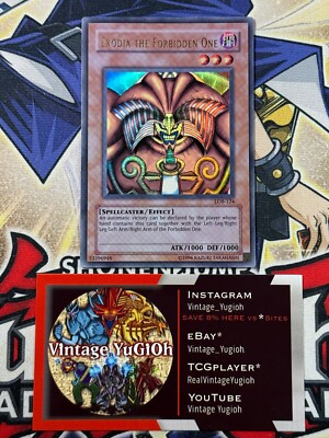 Yugioh Exodia The Forbidden One LOB-124 Unlimited 2002 Sun Faded LP Ultra Rare-image