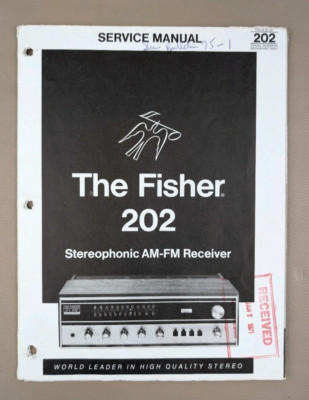 The Fisher 202 Stereophonic AM-FM Receiver Service Manual D-876-image