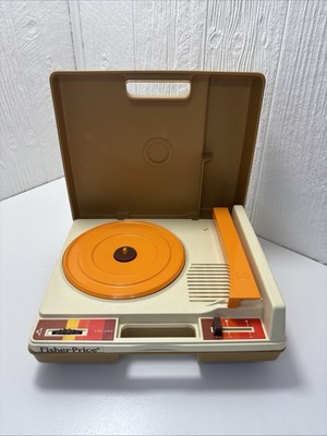FISHER PRICE MODEL 825 CHILD'S RECORD PLAYER 45 & 33 RPM SPEEDS vintage 1978-image