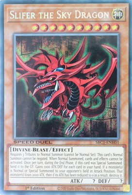 Yugioh Slifer the Sky Dragon SBC1-ENH01 Secret Rare 1st Edition-image