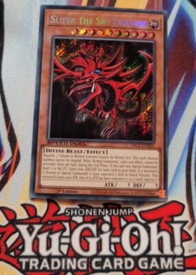 Yugioh Slifer The Sky Dragon Secret Rare 1st Edition SDC1 NM Speed Duel-image