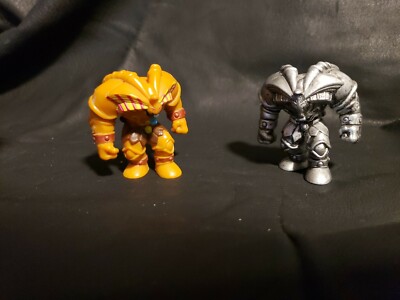 Yugioh Mattel Series 1 Exodia the Forbidden One + silver ,2 inch figuresRare  -image