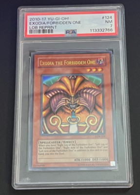 2010-17 Yu-Gi-Oh Exodia The Forbidden One, Legend Of Blue eyes. Reprint. PSA 9-image