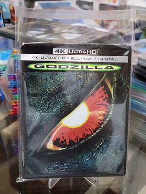 Godzilla 4K Ultra HD/Bluray Steelbook w/J-Card & Clear Bag (1998) *Y24-image