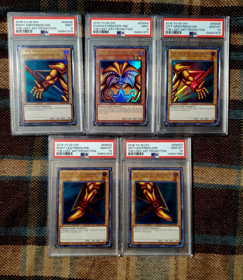 Yu-Gi-Oh! Exodia The Forbidden One Lost Art Promo SET All PSA 9-10 LART -image