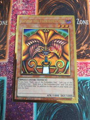 Yu-Gi-Oh! Exodia the Forbidden One MGED-EN005 Premium Gold 1st Edition NM c3/-image
