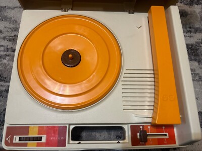 Vintage 1978 Fisher Price 33/45 #825 Record Player Turntable Tested Works-image
