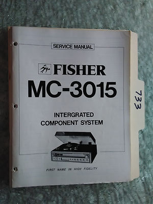 Fisher MC-3015 service manual original repair book stereo receiver tuner radio-image