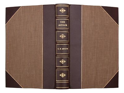 The Affair by C.P. Snow, First Edition, Signed Custom Harcourt Binding-image