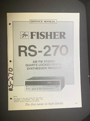 Fisher RS-270 Service Manual AM/FM Stereo Digital Synthesizer Receiver Original-image