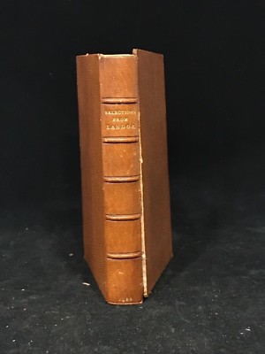 1920 Selections from Walter Landor signed Leather Binding Poetry-image