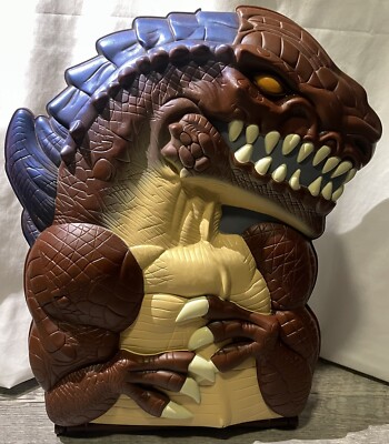 Vtg 1998 Manley Toy Quest Godzilla Action Figure Carry Play Case VHTF Rare 15