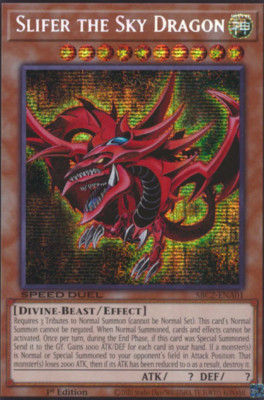 Slifer the Sky Dragon - SBC2-ENA01 - Prismatic Secret Rare 1st Ed - LP - WAXING-image