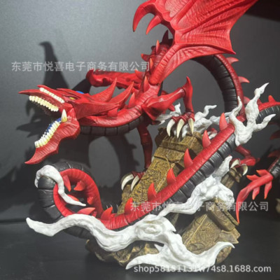 Yu-Gi-Oh! Duel Monsters Model Slifer the Sky Dragon Red Figure Statue Collection-image