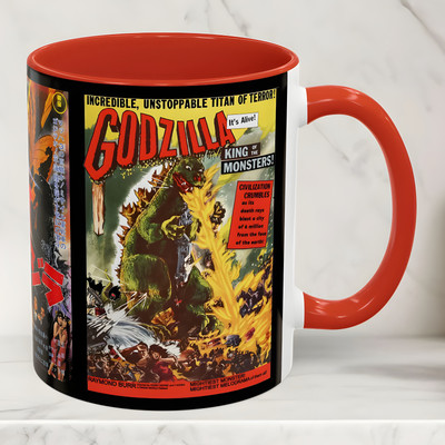 Godzilla Memorabilia, Monster Horror Japanese Movie Film, Gojira, 11oz Mug-image