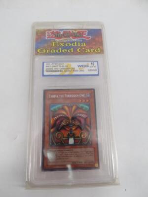 Yu-Gi-Oh 2004 Exodia The Forbidden One WCG Graded 10 MC1-EN001 Secret Rare-image