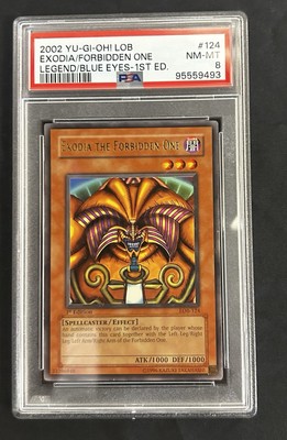 2002 LOB 124 Exodia the Forbidden One 1st Edition Ultra Rare Yu-Gi-Oh! PSA 8-image