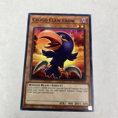 Yugioh Caligo Claw Crow Egs1-en012 Egyptian God Deck Slifer The Sky Dragon-image