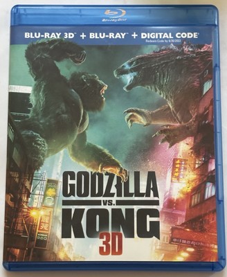 Godzilla Vs. Kong REGION FREE 3D Blu-Ray (NO CODE; EXPIRED) Virtually Brand New-image