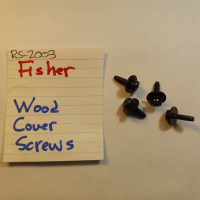 📈 FISHER RS-2003 STEREO RECEIVER ⚡️ WOOD METAL COVER SCREWS ⚡️ -image