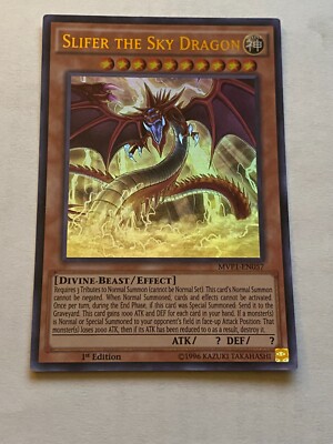 YUGIOH Slifer The Sky Dragon MVP1-EN057 1st Edition Ultra Rare NM-image