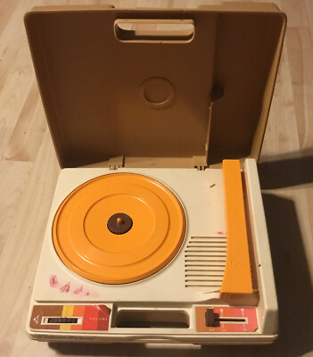 Vintage 1976 Fisher Price Record Player Turntable, Working But Needs New Needle-image