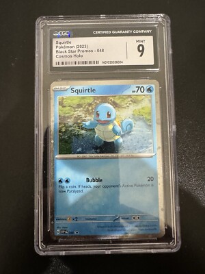 Pokemon Squirt Promo Holo CGC Graded 9 Mint Not PSA Card-image