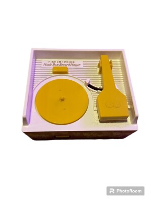 2014 Fisher Price (1971 Replica) Music Box Record Player w/ all 5 Records Works!-image