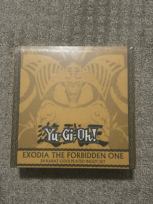 Yu-Gi-Oh! Exodia The Forbidden One 24k Gold Plated Ingot Set RARE LIMITED ED5000-image
