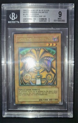 Yu-Gi-Oh! Bgs 9 - Exodia The Forbidden One LOB 1st wavy faded misprint NA no psa-image