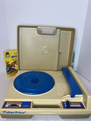 Vintage 1978 FISHER PRICE RECORD PLAYER Model 825 Kid Phonograph Turntable Works-image