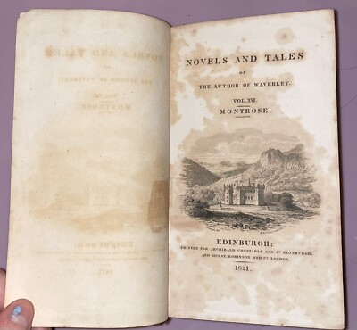 Antique 1821 VOL. XVI - Novels and Tales - WAVERLEY - Legend of Montrose-image