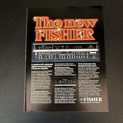 1980 Fisher RS270 AM FM Radio Stereo Receiver Print Ad Original Vintage-image