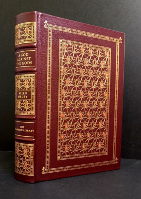 FRANKLIN LIBRARY:  A GOD AGAINST THE GODS - by ALLEN DRURY (Leatherbound)-image