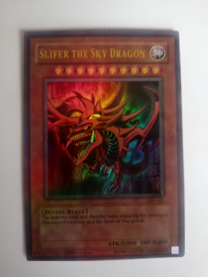 2003 YU-GI-OH Slifer The Sky Dragon GBI-001 Ultra Rare Promo Foil - NM-image