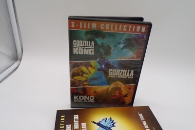 GODZILLA VS. KONG, KING OF THE MONSTERS, SKULL ISLAND - 3 Disc DVD-image