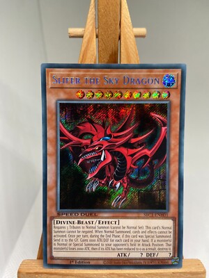 Slifer The Sky Dragon - Secret Rare 1st Edition SBC1-ENH01 - NM - YuGiOh-image