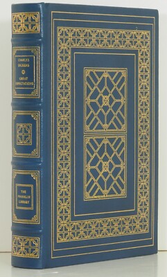 Franklin Library GREAT EXPECTIONS Charles Dickens Classic Woodcuts 1982 Leather-image