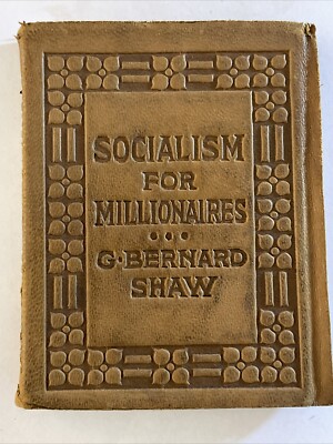 Little Leather Library SOCIALISM FOR MILLIONAIRES by SHAW     Real Leather-image
