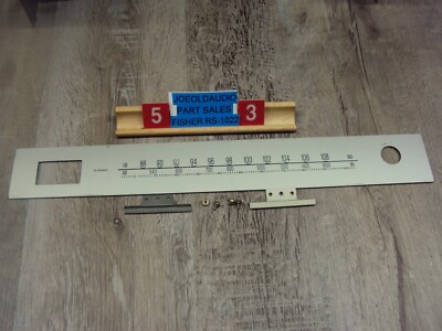 Fisher RS-1022 Receiver Dial Scale & Mounting Hardware Parting Out RS-1022-image