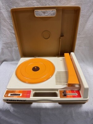 Vintage 1978 Fisher-Price Record Player Portable Phonograph Works - 33 & 45-image