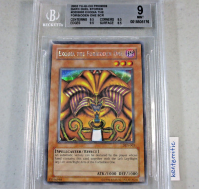 BGS 9 Exodia the Forbidden One DDS-003 Prismatic Secret Rare YuGiOh English 2002-image