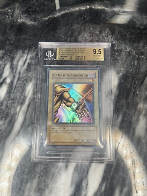 Left Arm Of The Forbidden One LOB-123 1st Edition BGS 9.5 Sun Faded Ink Error-image