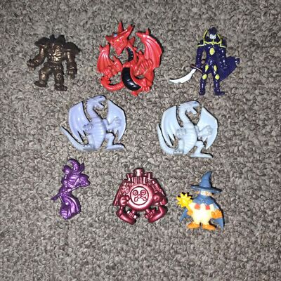 Yu-Gi-Oh! Mini Figures Set of 8 Exodia, Slifer, Blue-Eyes White Dragon-image