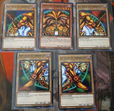 Exodia the Forbidden One LDK2 Common NM YUGIOH! TCG Complete 5 Card Set-image