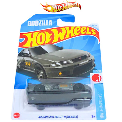 Hot Wheels Nissan Skyline GT-R BCNR33 Godzilla Grey #96 Mainline 2024 Case N New-image