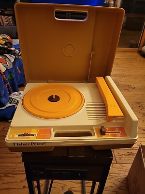 vintage 1978 fisher price record player-image